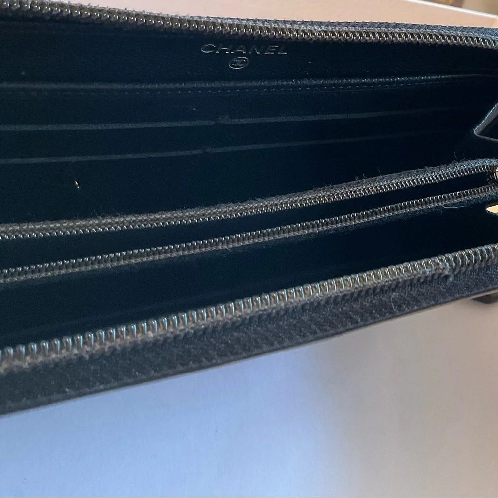 Chanel Black Leather Wallet